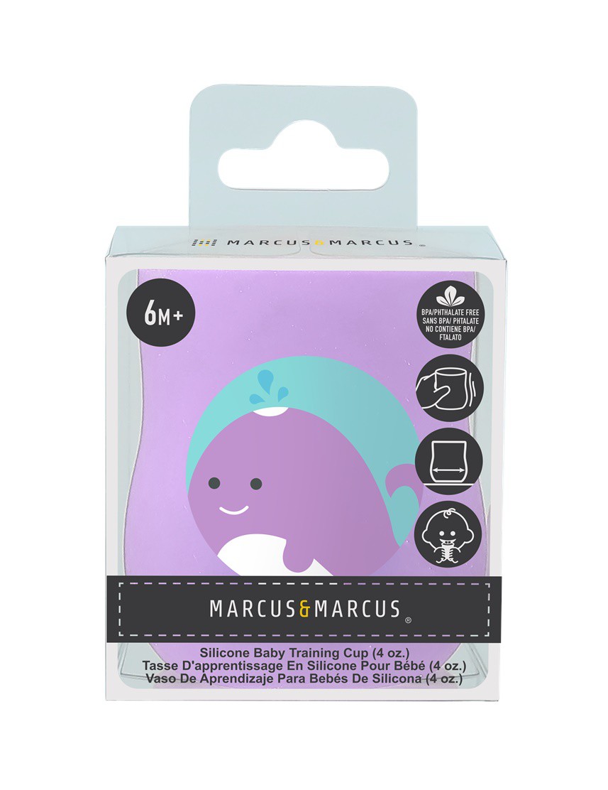 Copo Anatômico em Silicone 120ml Baleia - Marcus & Marcus