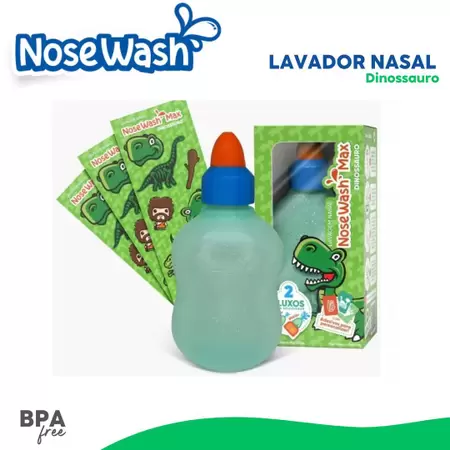 Garrafinha de Lavagem Nasal Infantil Dinossauro - Nosewash