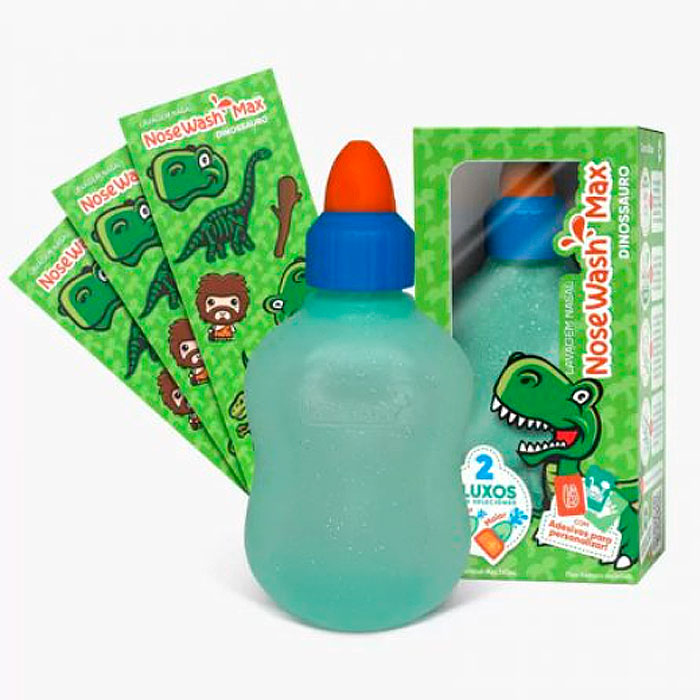 Garrafinha de Lavagem Nasal Infantil Dinossauro - Nosewash