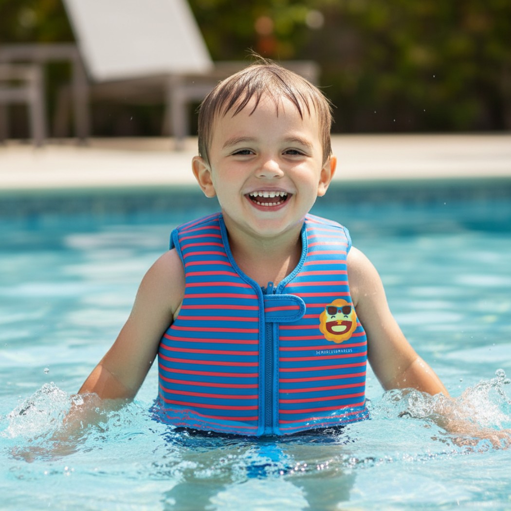 Colete Flutuador Infantil Leão Marcus M (11-19 Kg) - Marcus & Marcus
