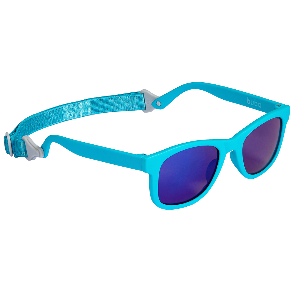 Óculos de Sol Flexível com Alça 3-36 Meses Azul - Buba