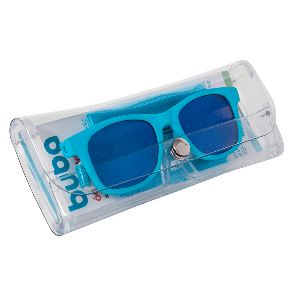 Óculos de Sol Flexível com Alça 3-36 Meses Azul - Buba