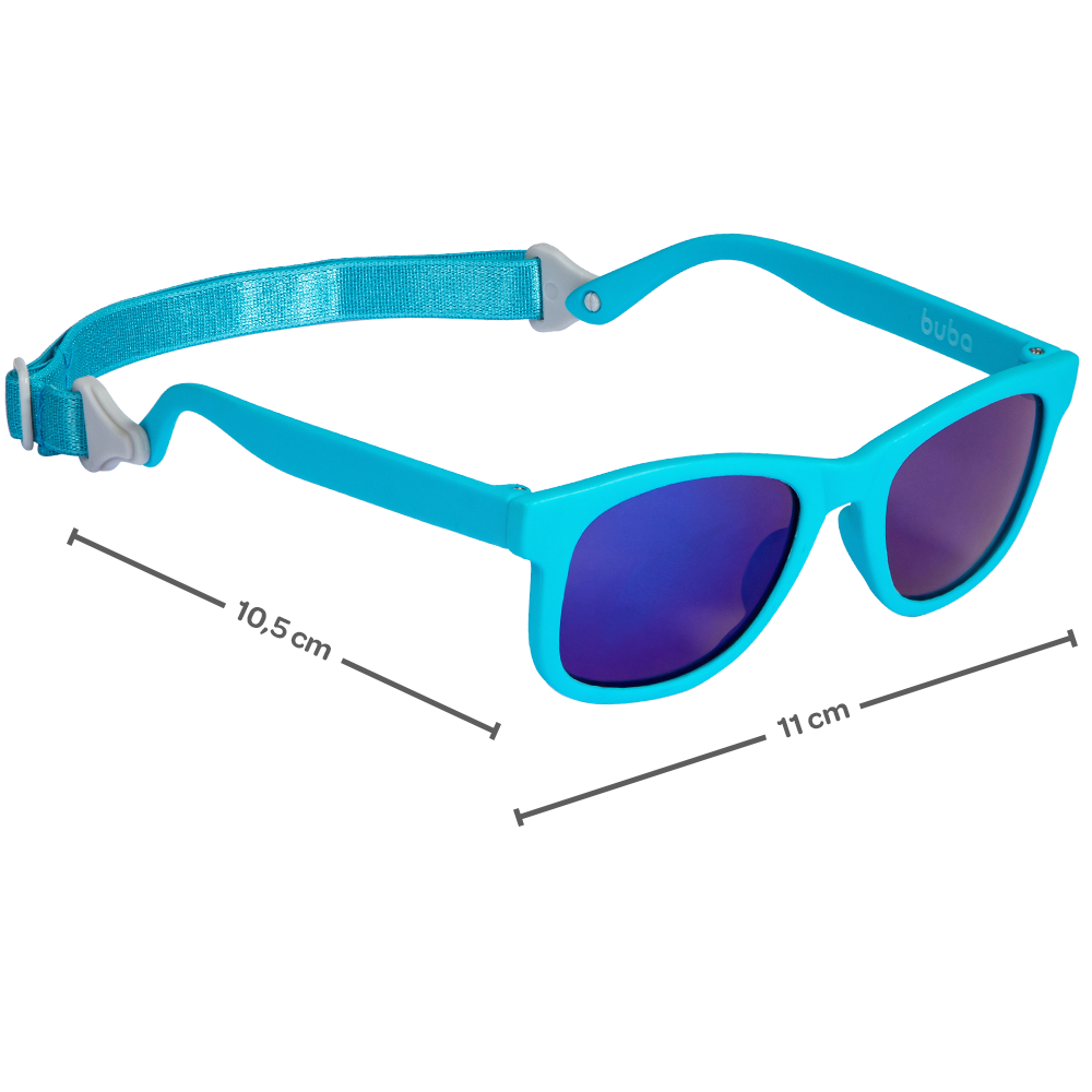 Óculos de Sol Flexível com Alça 3-36 Meses Azul - Buba