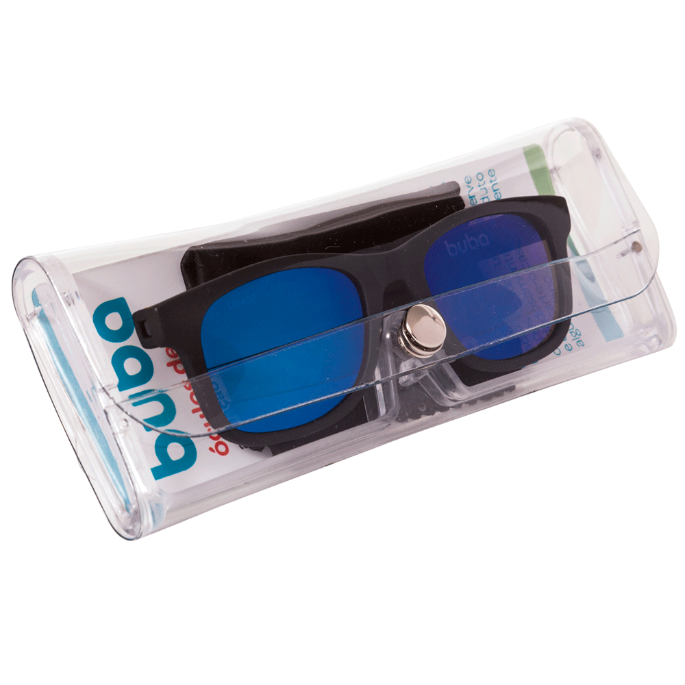 Óculos de Sol Baby com Armação Flexível e Proteção Solar Preto - Buba