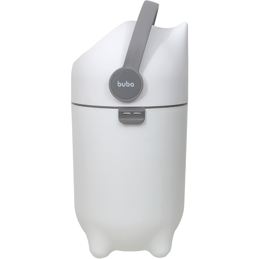Lixeira Antiodor para Fraldas de Bebê 10L Branca - Buba