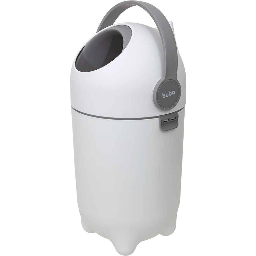 Lixeira Antiodor para Fraldas de Bebê 10L Branca - Buba