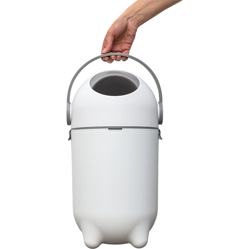 Lixeira Antiodor para Fraldas de Bebê 10L Branca - Buba