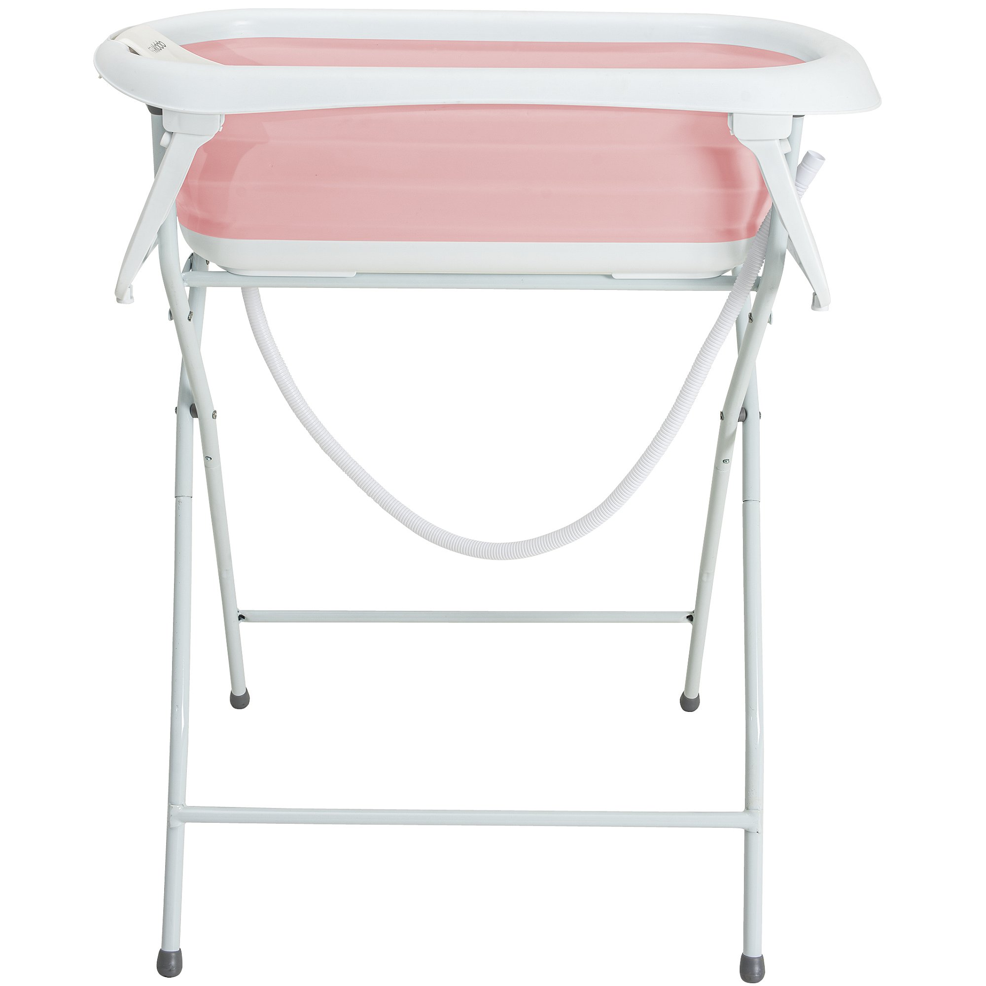 Banheira Dobrável Flex + Suporte de Elevação Rosa - Kiddo