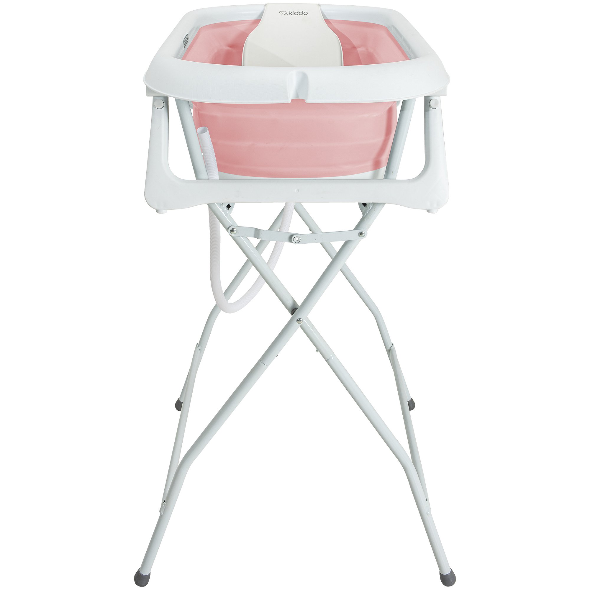 Banheira Dobrável Flex + Suporte de Elevação Rosa - Kiddo