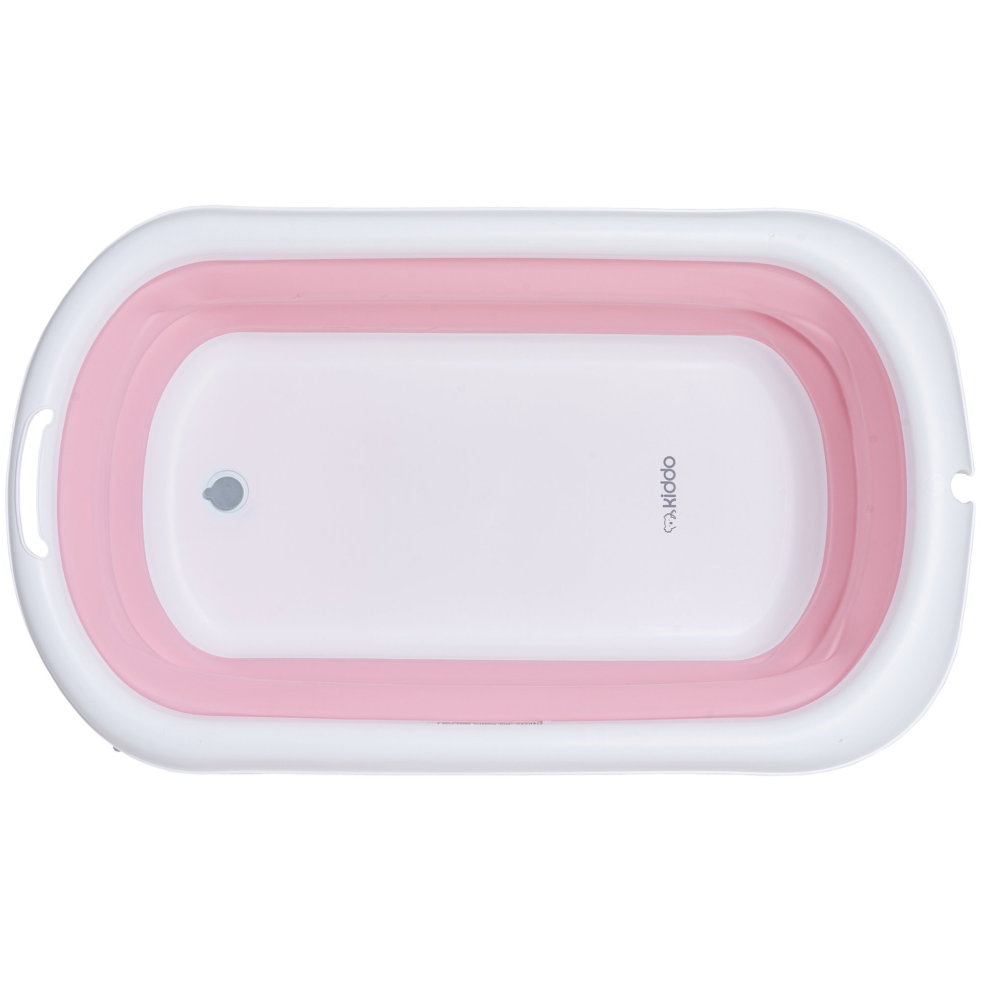 Banheira Dobrável Flex + Suporte de Elevação Rosa - Kiddo
