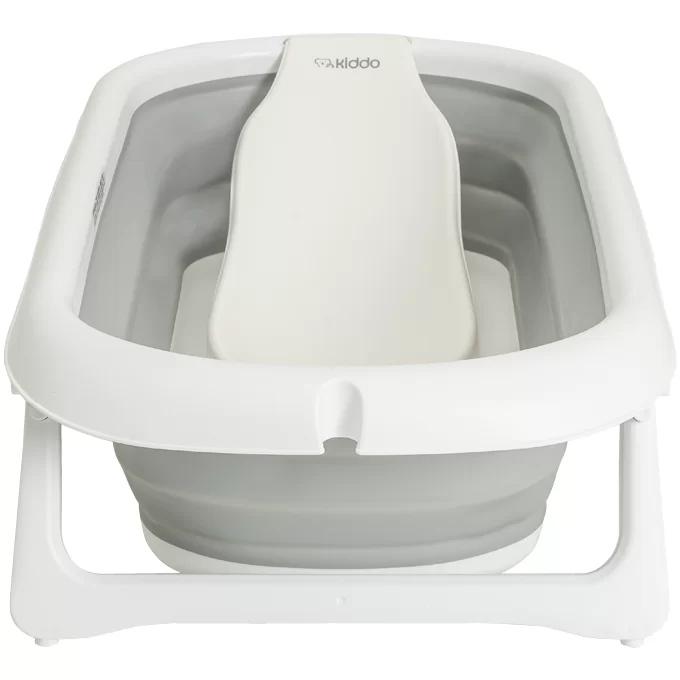 Banheira Dobrável Flex + Suporte de Elevação Cinza - Kiddo