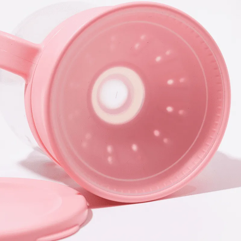 Copo de Treinamento 360 com Alça e Tampa 200ml Lia Rosa - Petit Piá