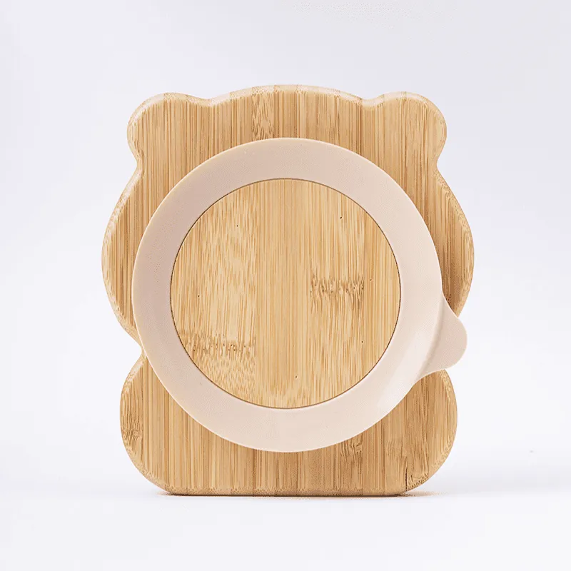 Prato Infantil Bambu com Ventosa Panda - Petit Piá