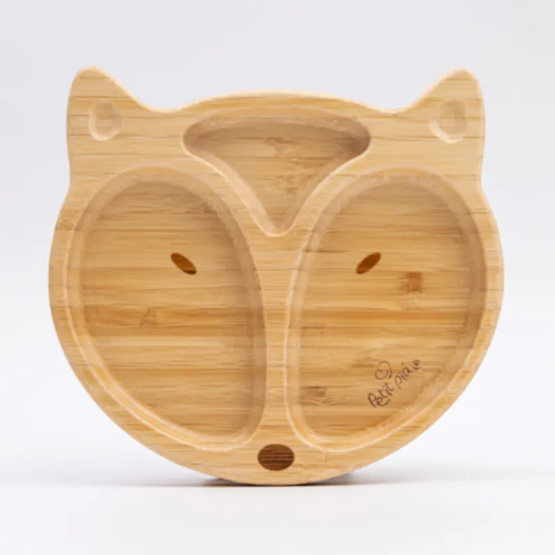 Prato Infantil Bambu com Ventosa Raposa - Petit Piá