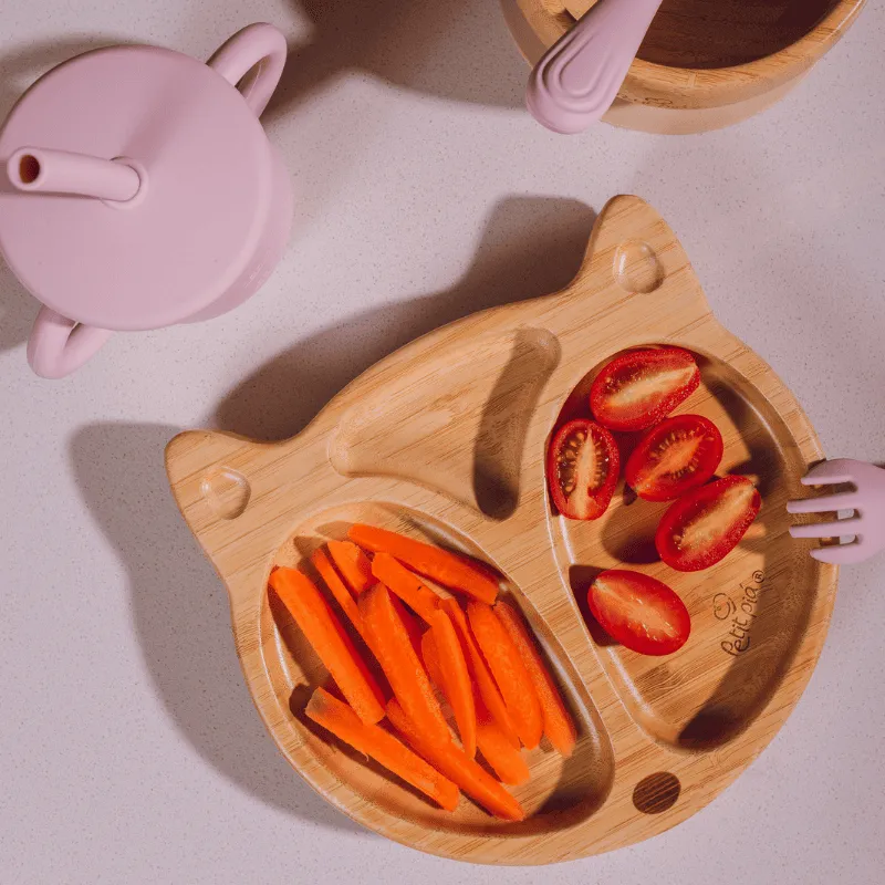 Prato Infantil Bambu com Ventosa Raposa - Petit Piá