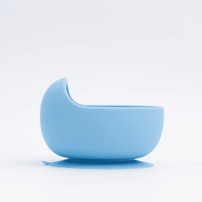 Bowl Infantil de Silicone com Ventosa Azul - Petit Piá