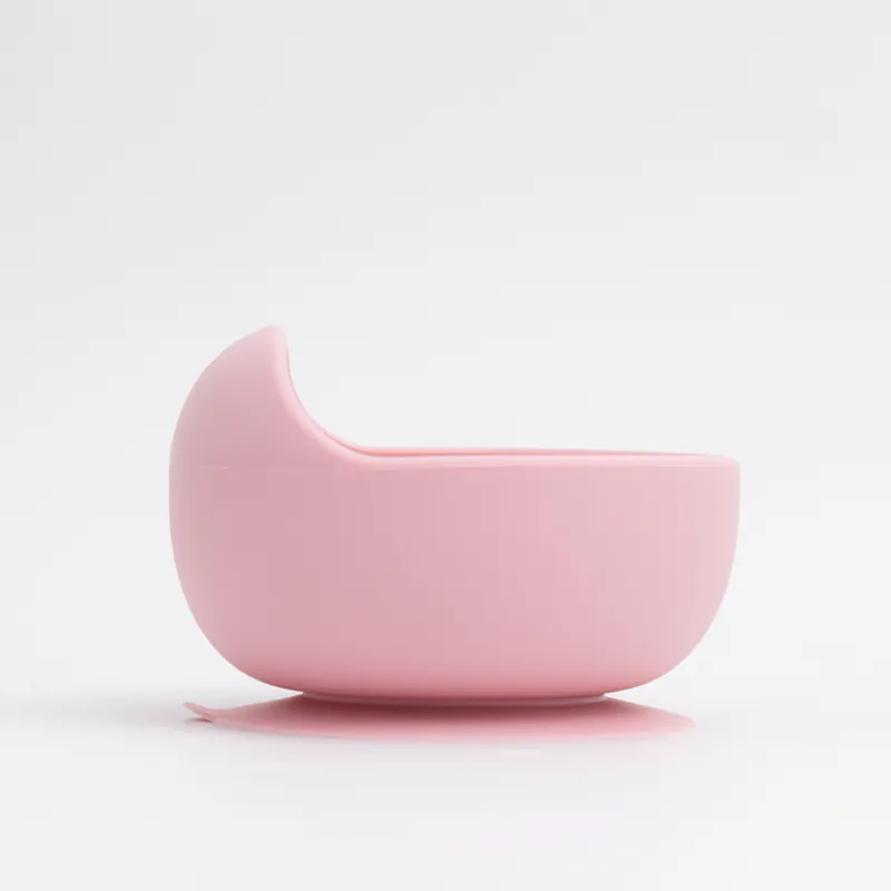 Bowl Infantil de Silicone com Ventosa Rosa - Petit Piá