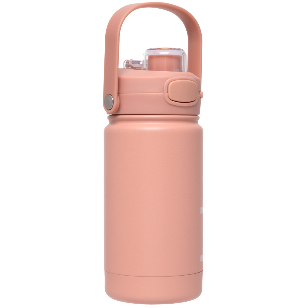 Garrafa Térmica Infantil Parede Dupla Inox 350ml Rose - Buba