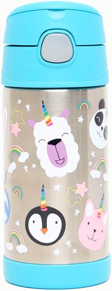 Garrafa Térmica Infantil Thermos Funtainer 355ml - Unicórnio (Aço Inox)