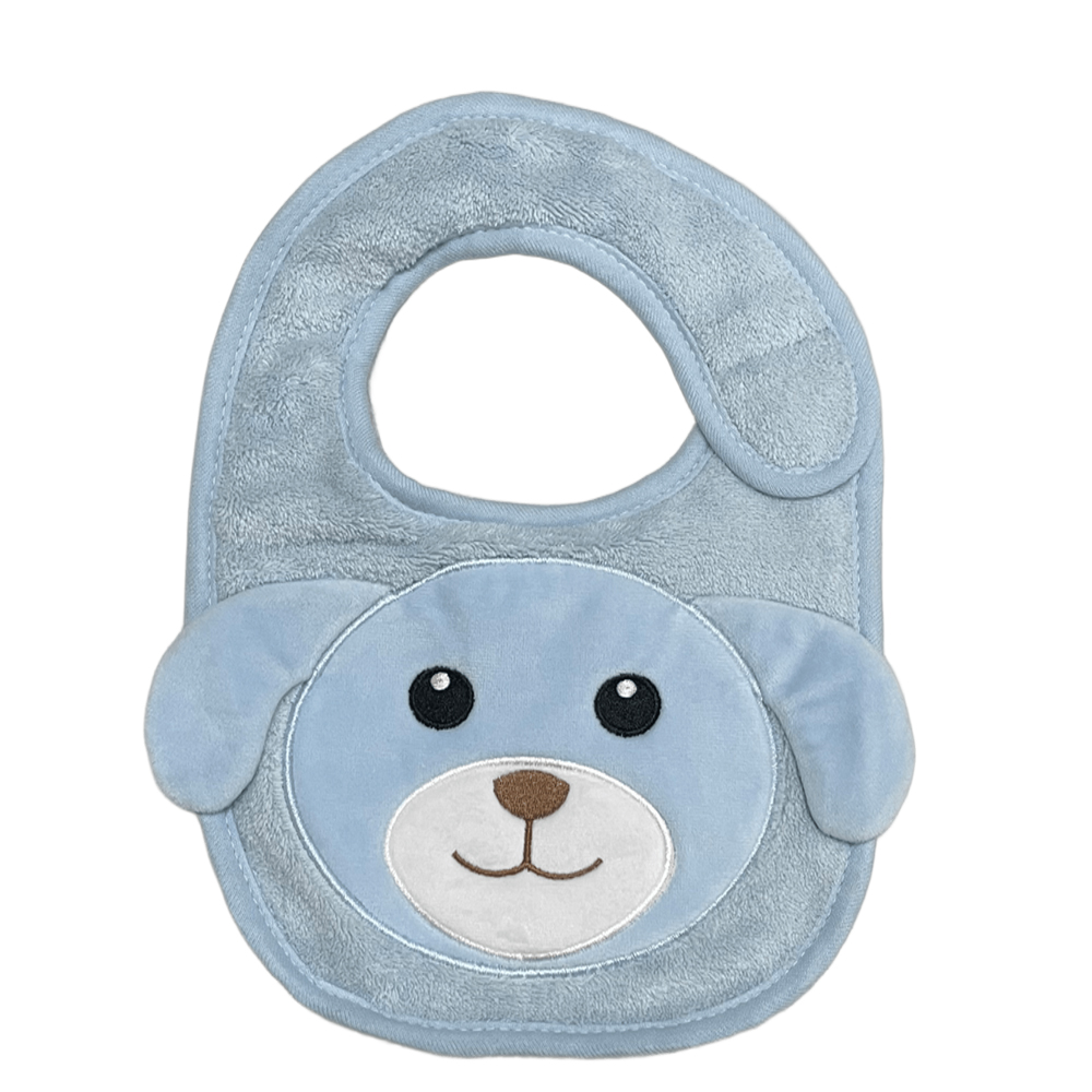 Babador Power Sec Animado Cachorro Azul - Laço Bebê
