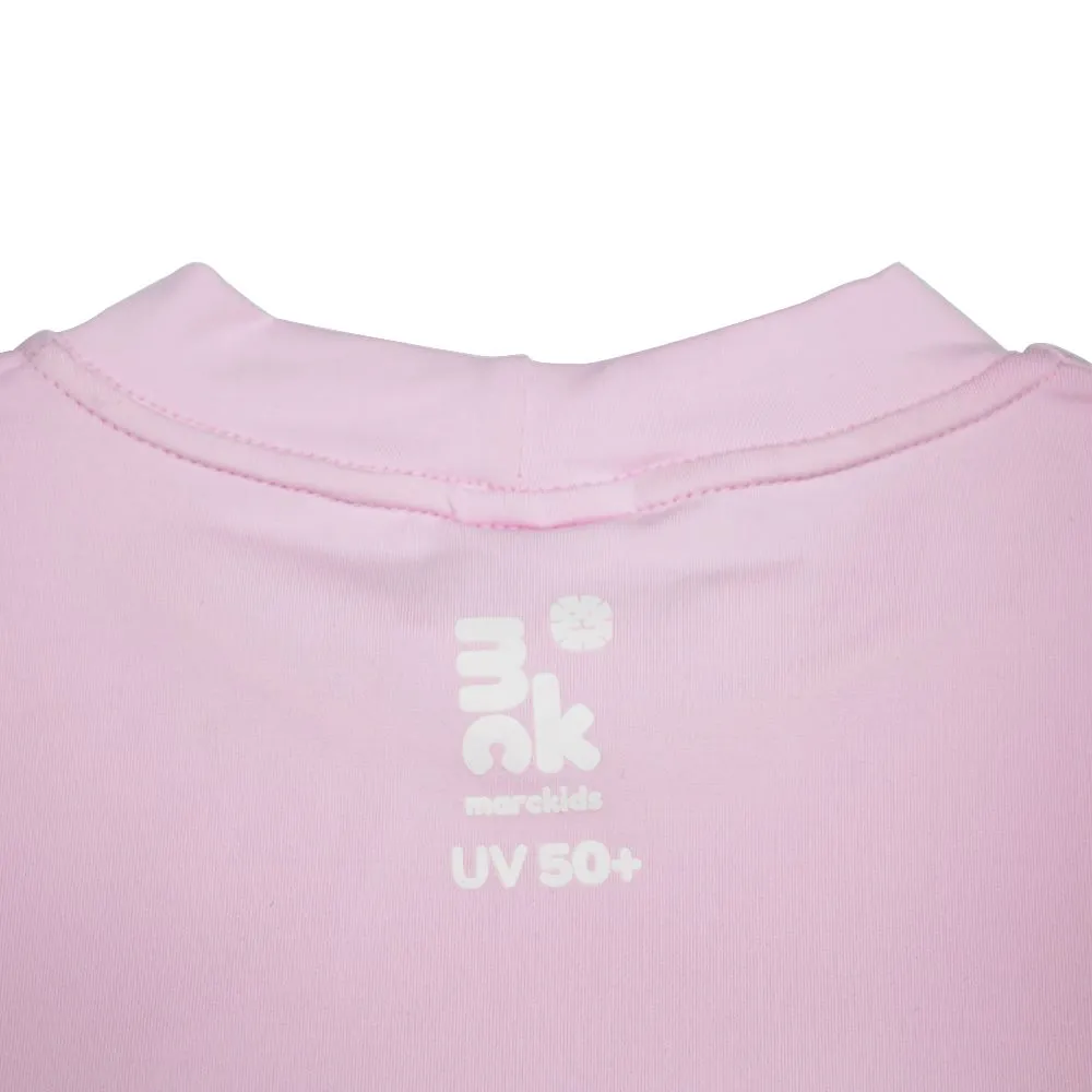 Conjunto Camiseta UV + Calcinha Gatinha Sereia Rosa Marckids