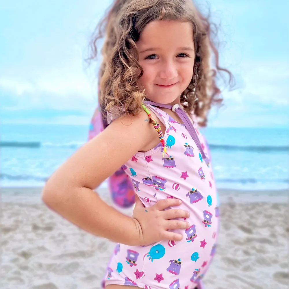 Maiô Infantil Baleia Willo Rosa - Marckids