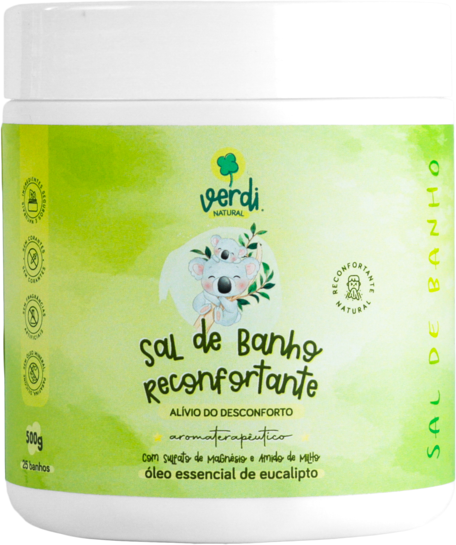 Sal de Banho Reconfortante com Sal de Magnésio - Verdi Natural