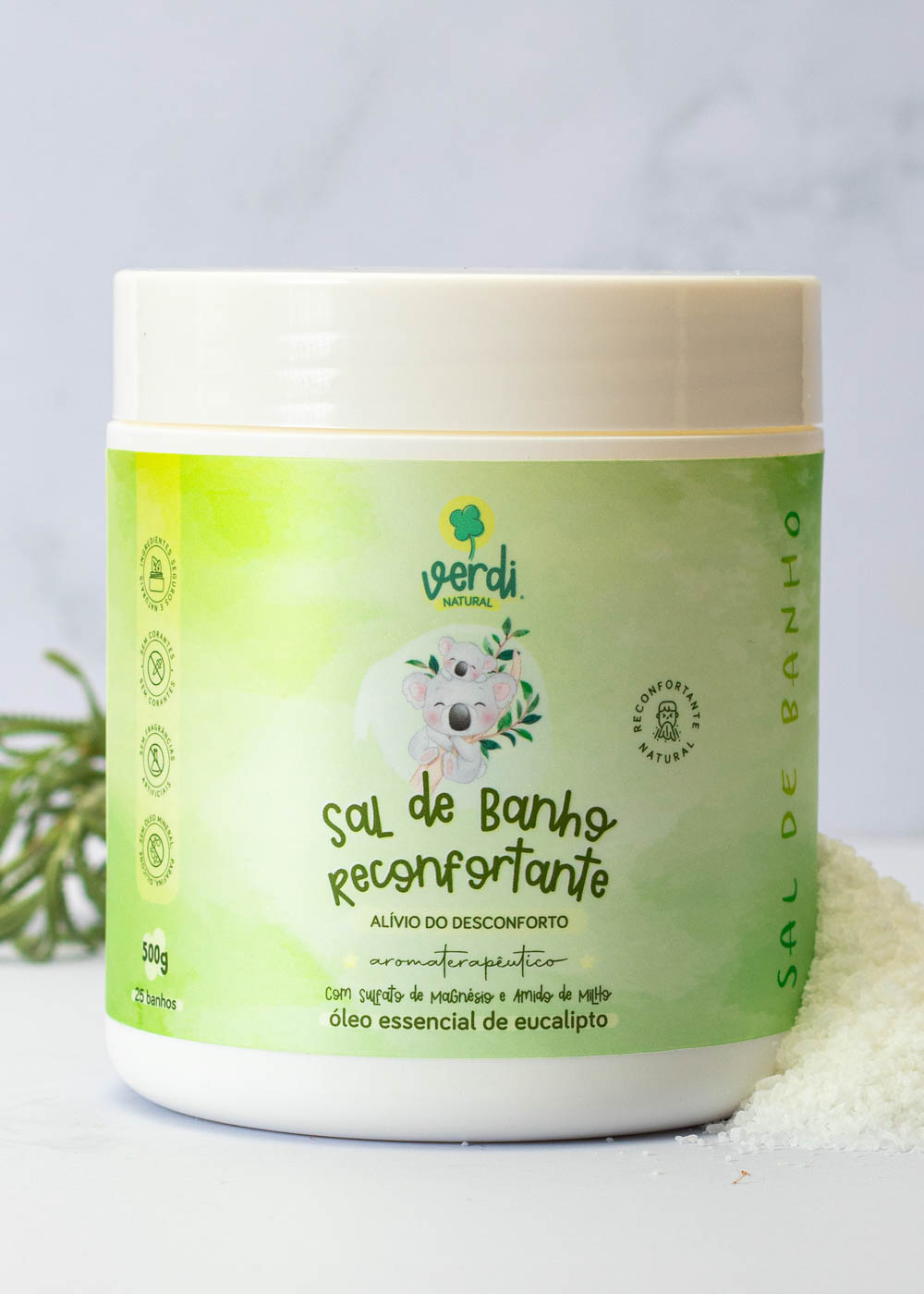 Sal de Banho Reconfortante com Sal de Magnésio - Verdi Natural
