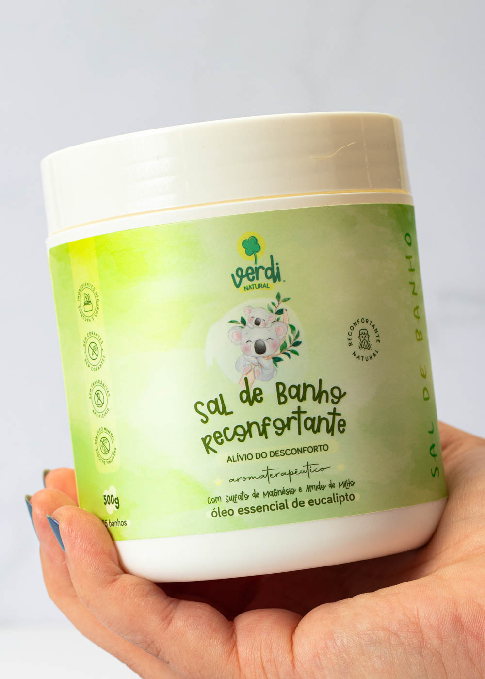 Sal de Banho Reconfortante com Sal de Magnésio - Verdi Natural