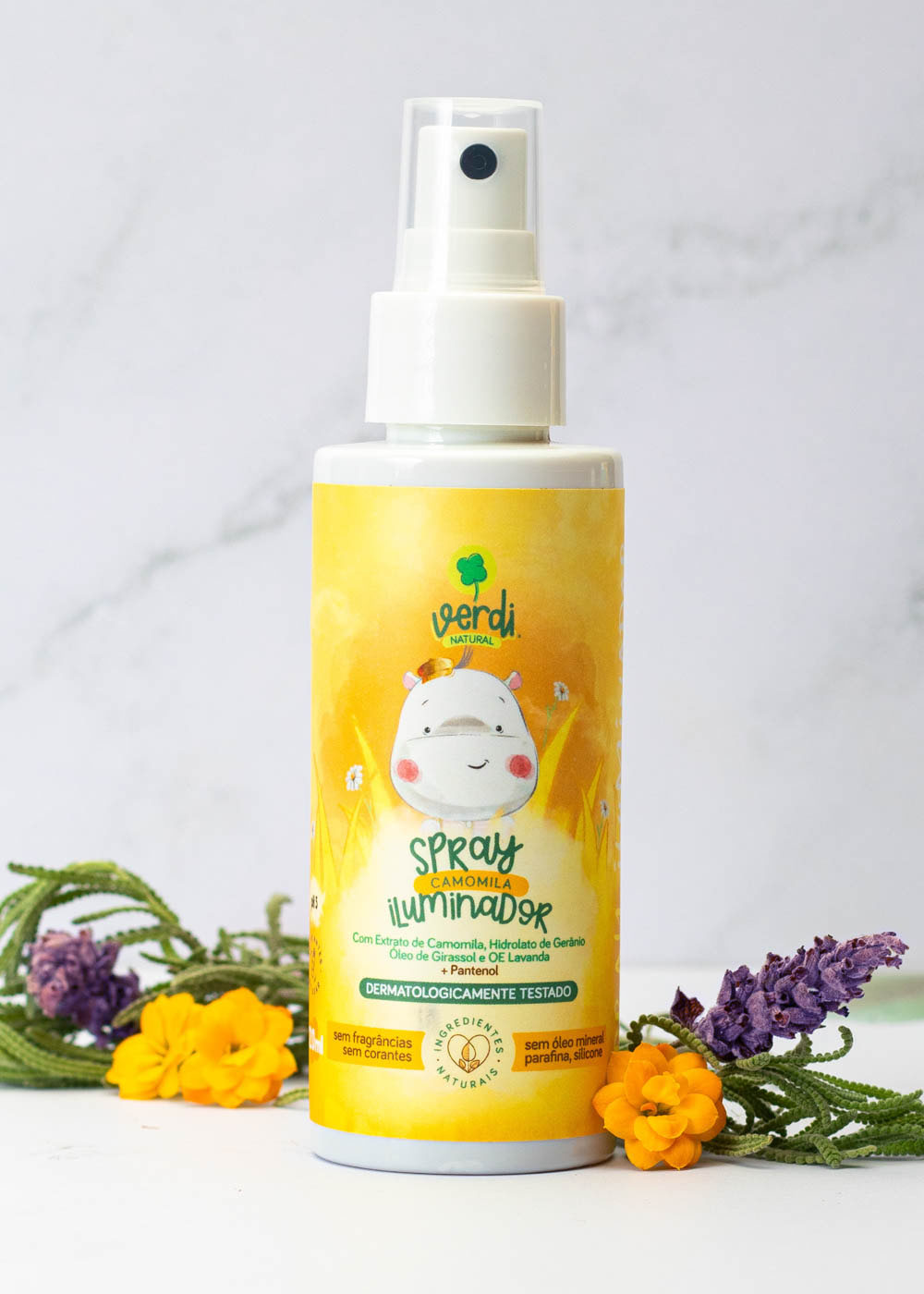 Spray Clareador de Cabelo com Camomila e Pantenol - Iluminador Natural - Verdi Natural