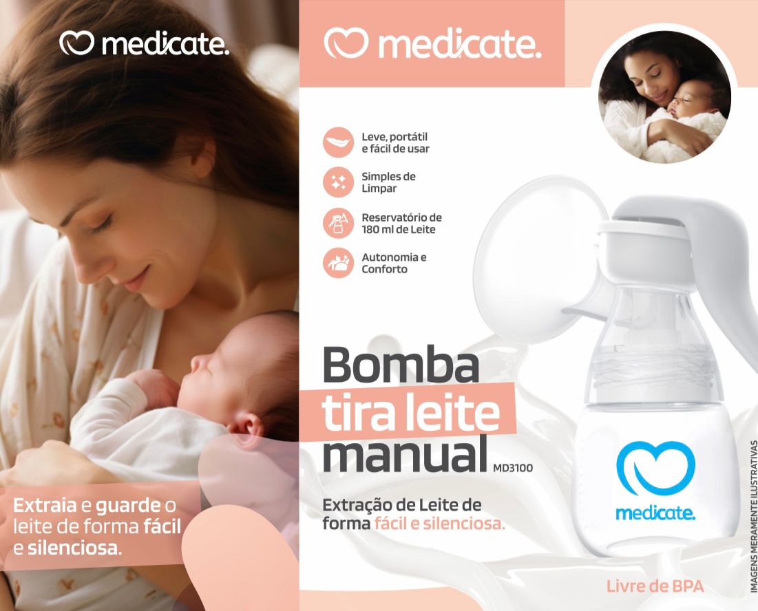 Bomba Tira-Leite Manual Medicate MD3100