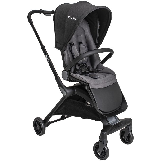 Carrinho de Bebê com Moisés Kiddo Savvy 360° Preto