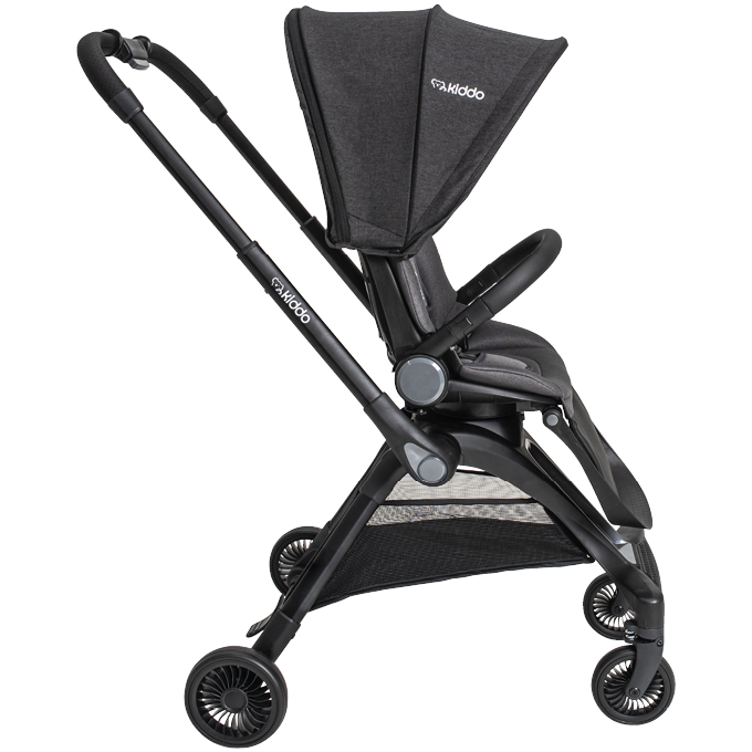 Carrinho de Bebê com Moisés Kiddo Savvy 360° Preto
