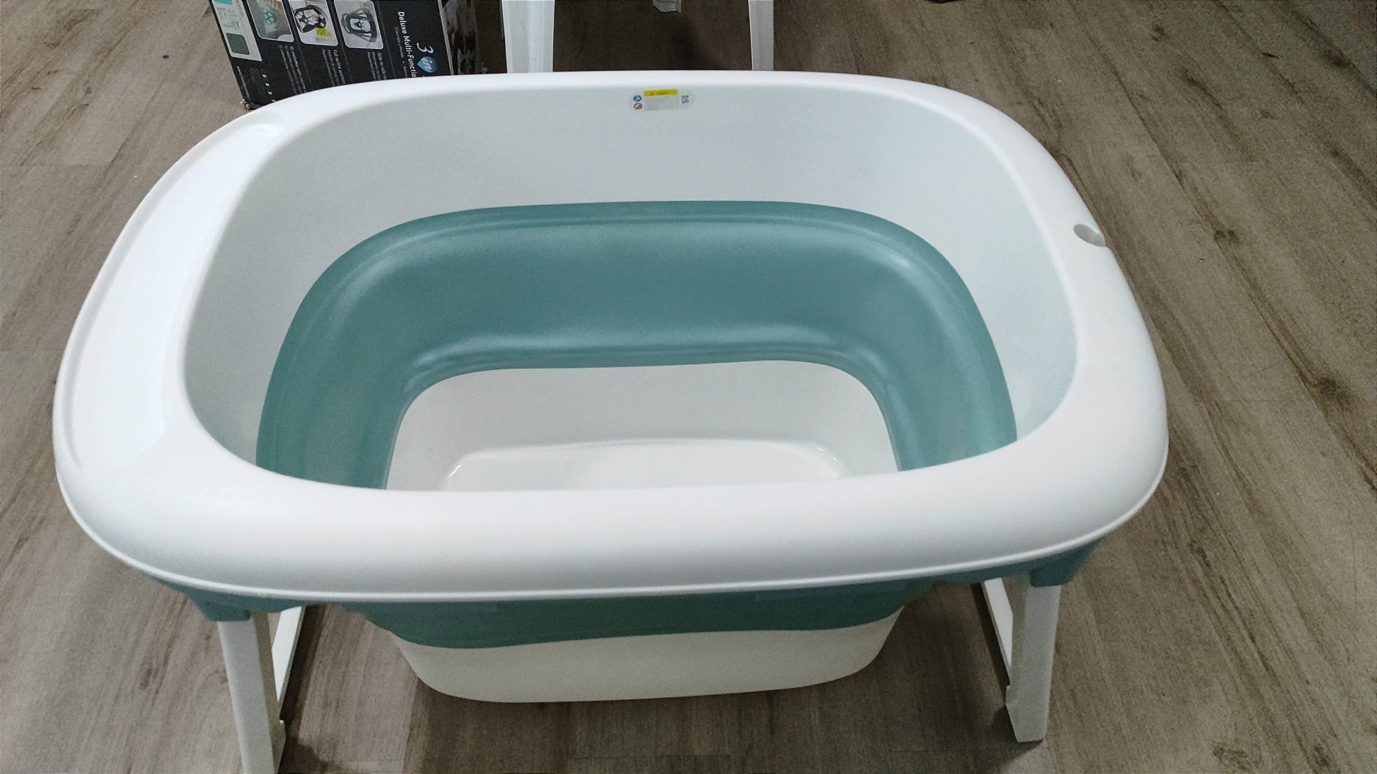 BABY OPEN BOX - Banheira Dobrável Ofurô Luxo Azul (0 meses à 10 anos) - Baby Pil