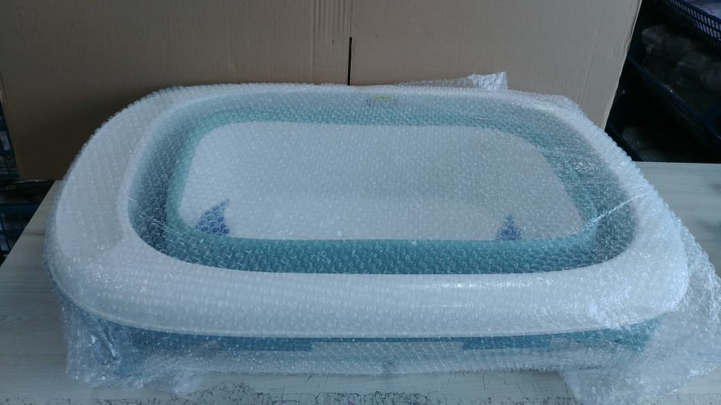BABY OPEN BOX - Banheira Dobrável Ofurô Luxo Azul (0 meses à 10 anos) - Baby Pil