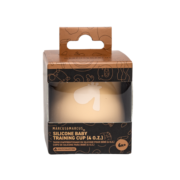 Copo Anatômico em Silicone 120ml Amarelo Manteiga - Marcus & Marcus