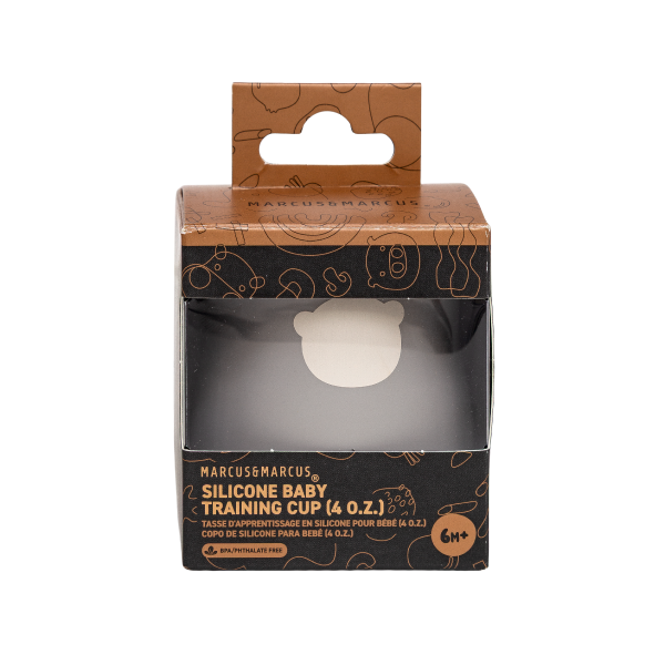 Copo Anatômico em Silicone 120ml Cinza - Marcus & Marcus