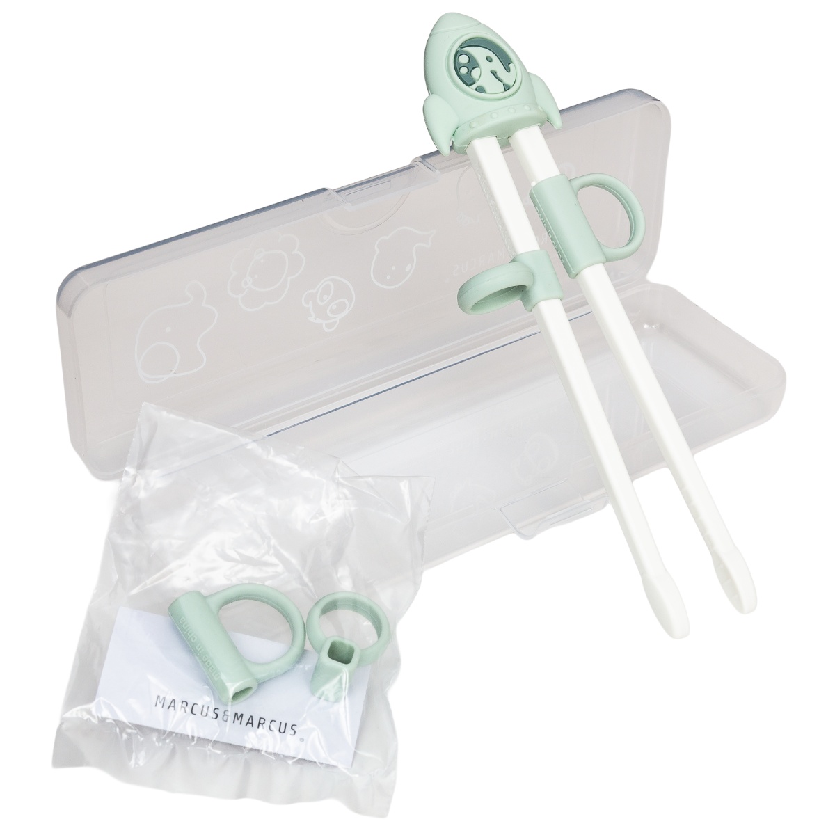 Hashi Infantil Para Treinamento Kids Com Case Verde Menta - Marcus & Marcus