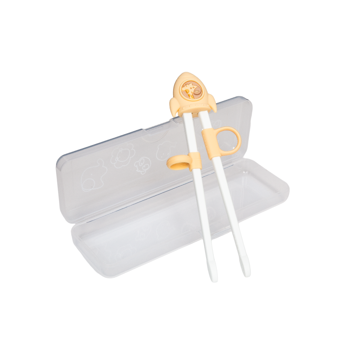 Hashi Infantil Para Treinamento Kids Com Case Amarelo Manteiga - Marcus & Marcus