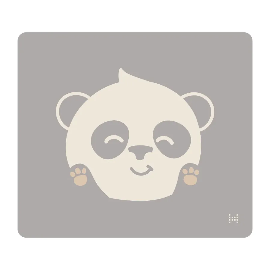 Jogo Americano em Silicone Panda Cinza Claro - Marcus & Marcus