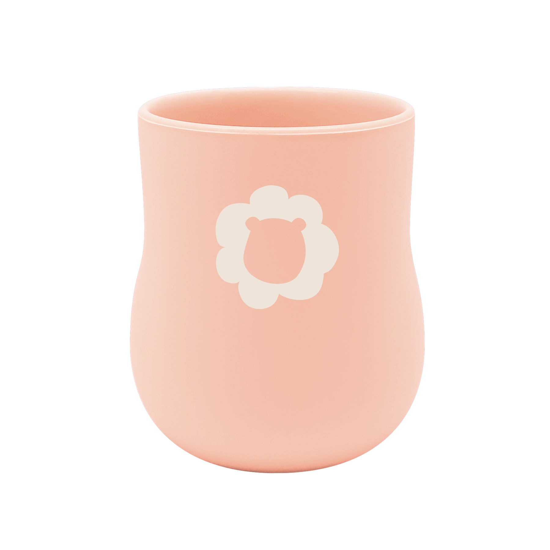 Copo Anatômico em Silicone 120ml Coral - Marcus & Marcus
