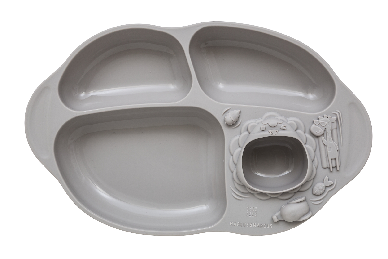 Kit Alimentação Panda Pebble Cinza Claro - Marcus & Marcus