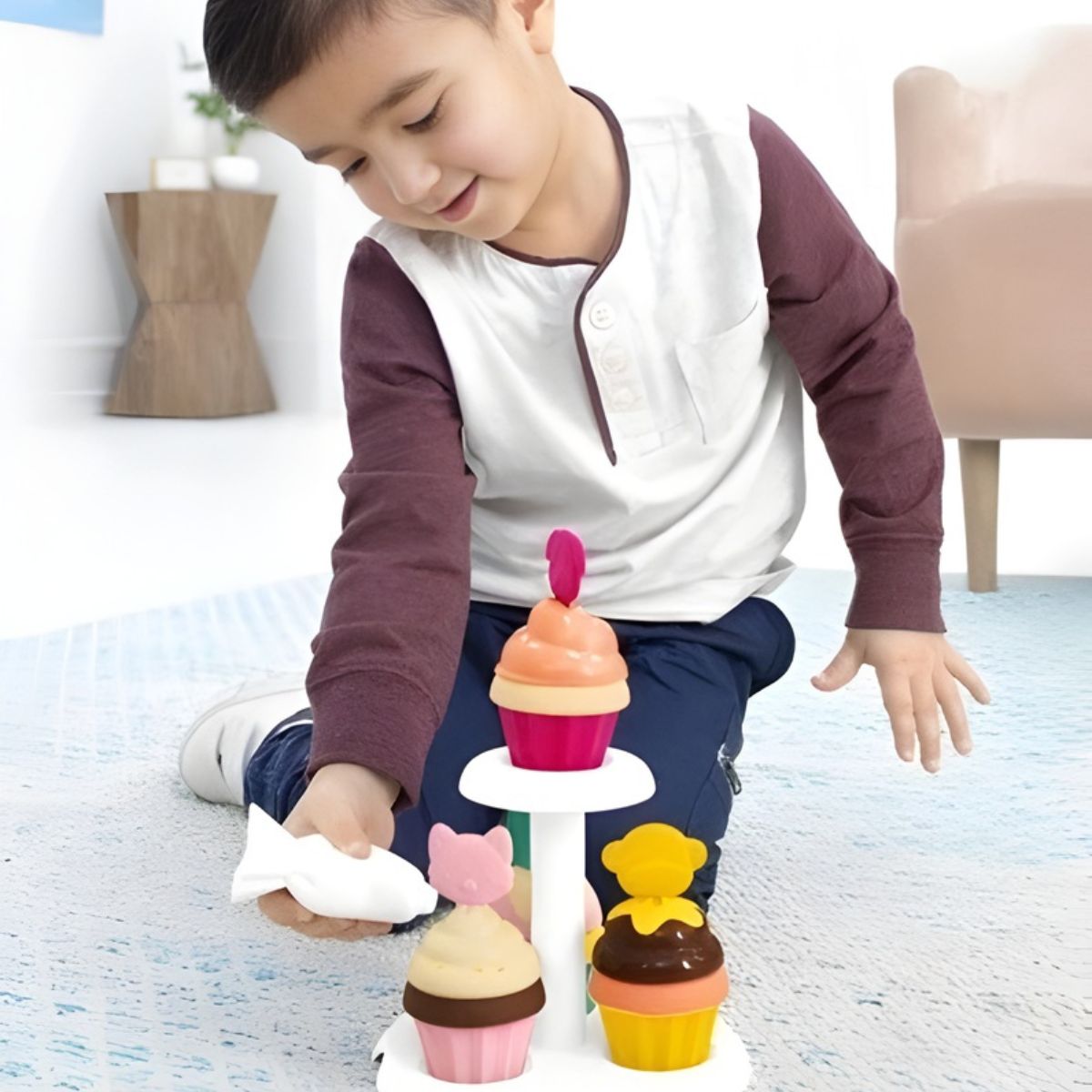 Brinquedo Infantil Cupcakes Interativos Sort & Stack Skip Hop ZOO® – 18 Peças