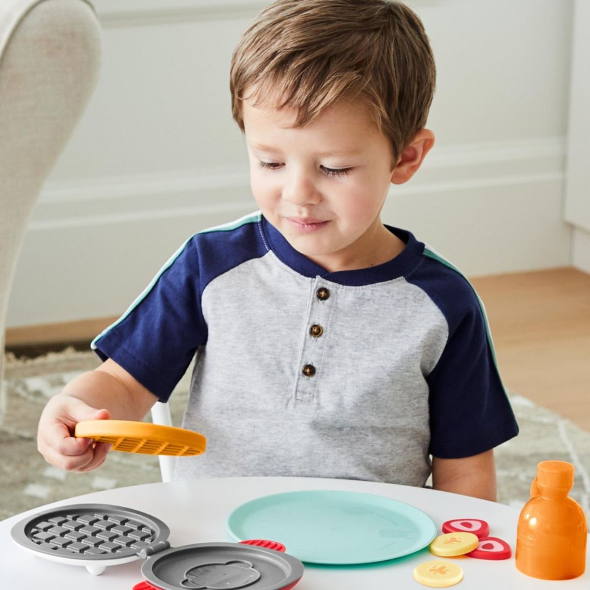 Brinquedo Infantil Máquina de Waffle Interativa Skip Hop ZOO® – Waffle-Y Fun Set (8 Peças)