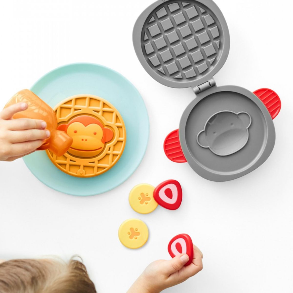 Brinquedo Infantil Máquina de Waffle Interativa Skip Hop ZOO® – Waffle-Y Fun Set (8 Peças)