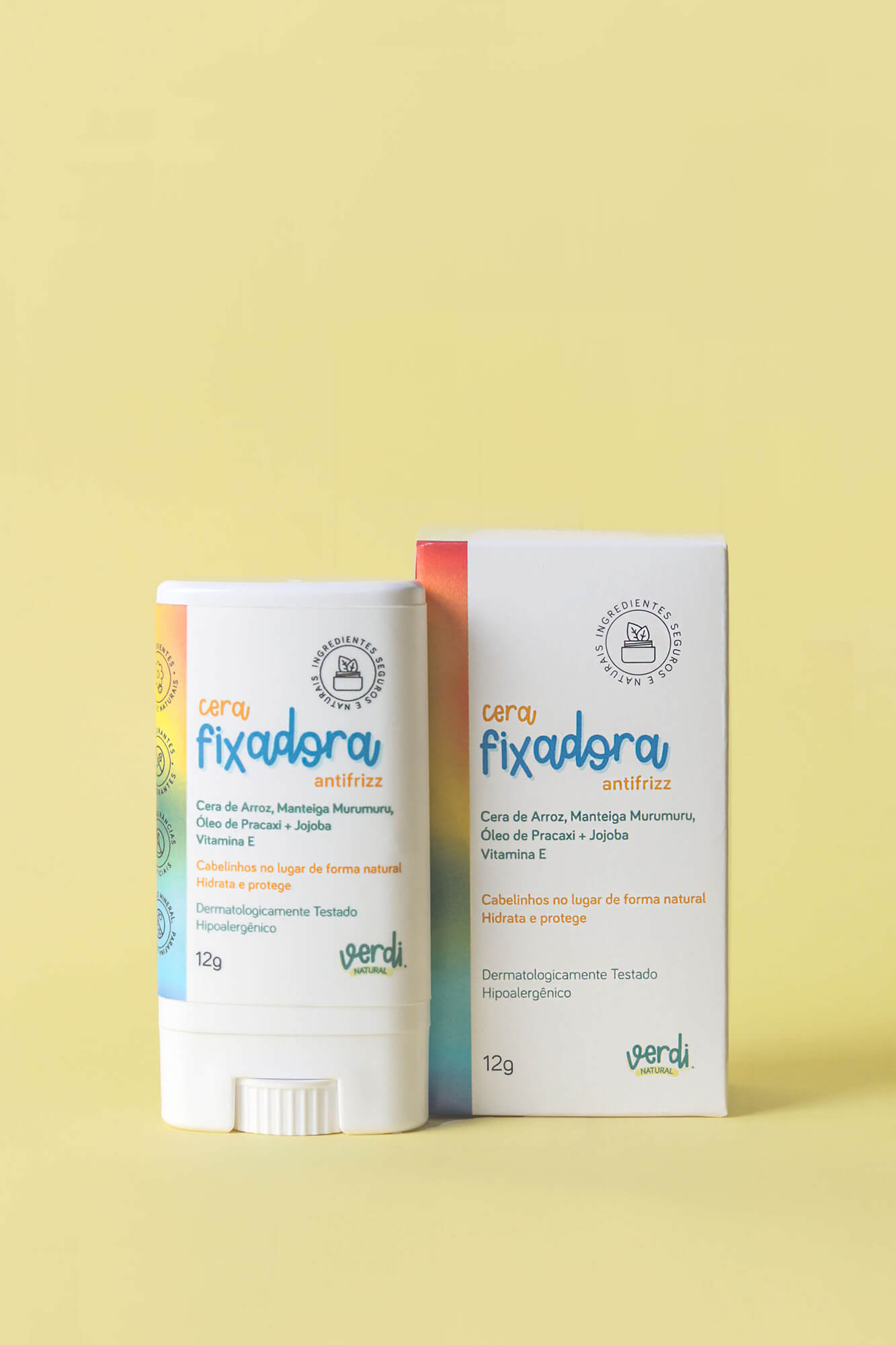 Cera Fixadora Antifrizz Infantil Natural - Verdi Natural