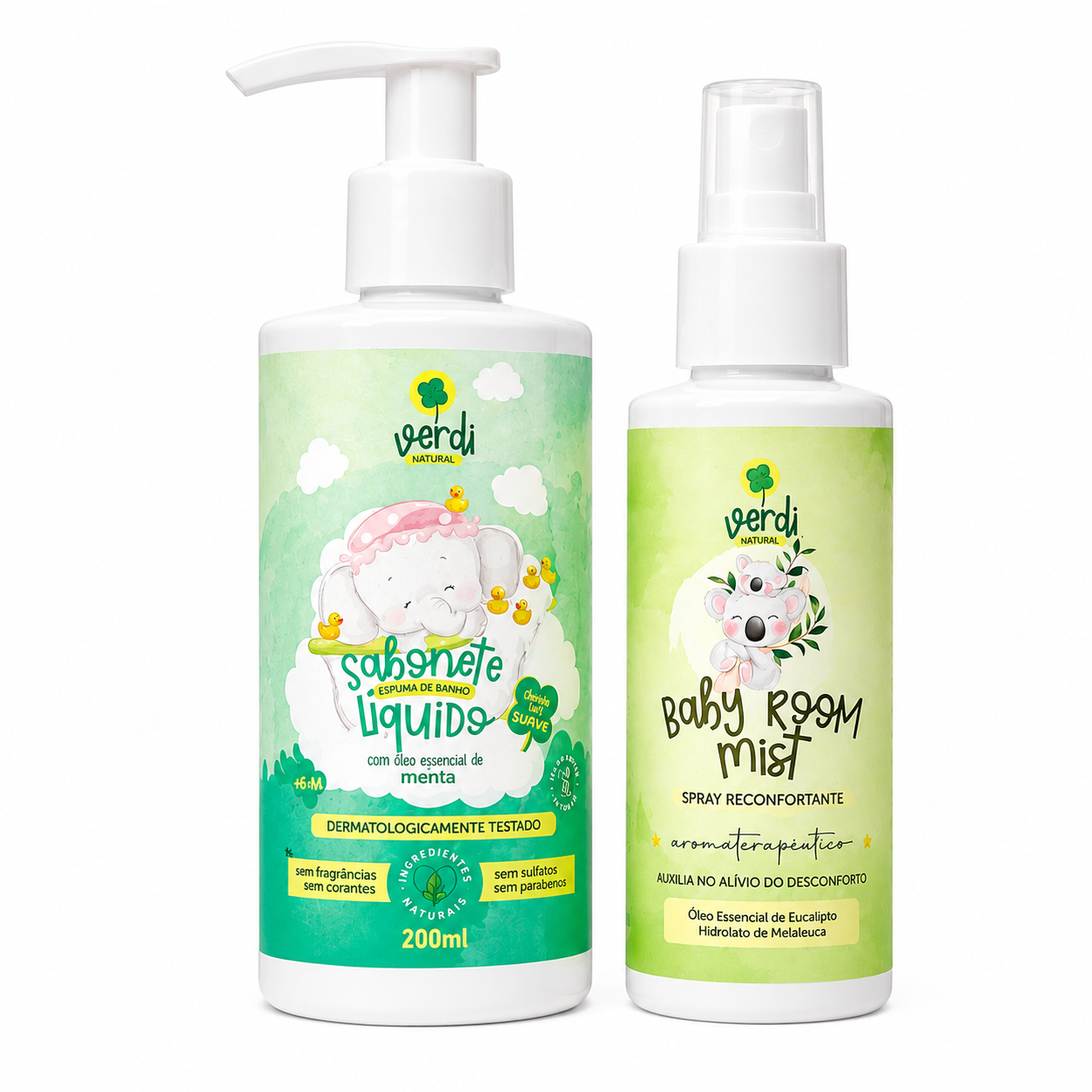 Kit Xô Gripe Infantil - Banho de Vapor e Spray Reconfortante Verdi Natural