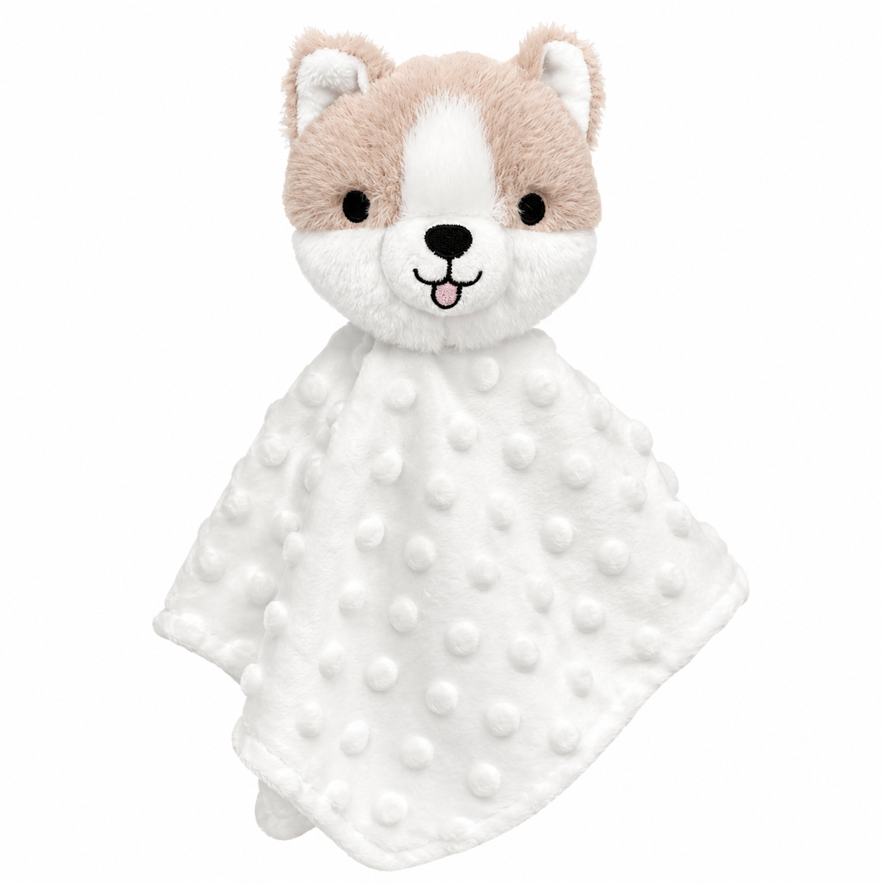 Naninha Laço Bebê Minha Primeira Naninha Cachorro Boo Bege