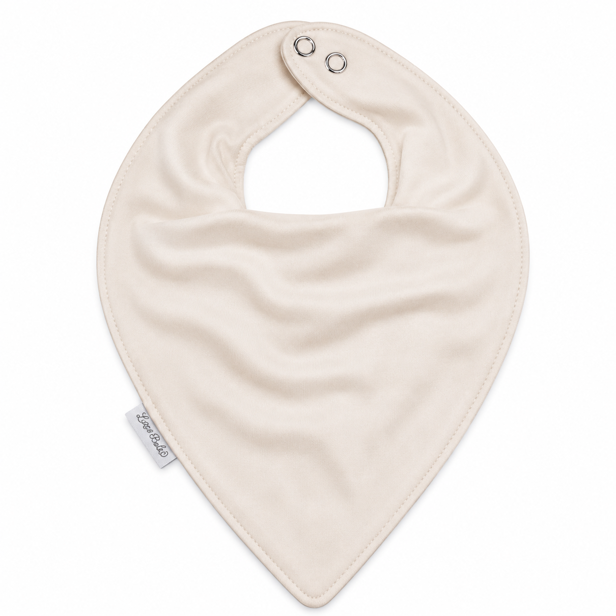Babador Bandana Bamboo Laço Bebê - Bege