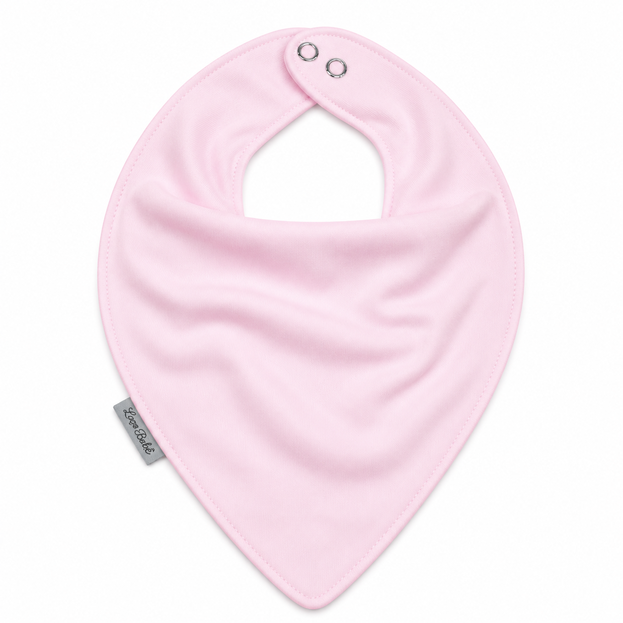 Babador Bandana Bamboo Laço Bebê - Rosa Bebê